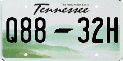 TN license plate Q8832H