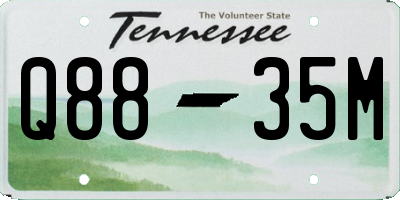 TN license plate Q8835M