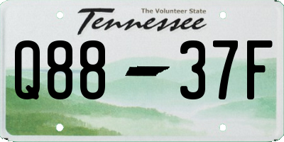TN license plate Q8837F