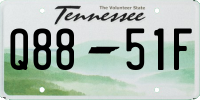 TN license plate Q8851F
