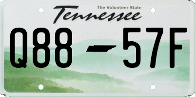 TN license plate Q8857F