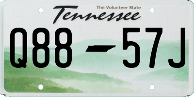 TN license plate Q8857J
