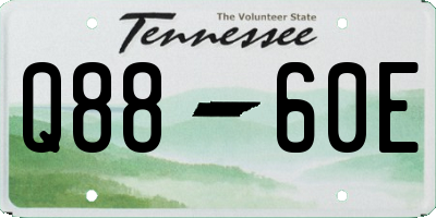 TN license plate Q8860E
