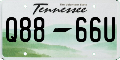 TN license plate Q8866U