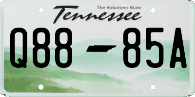 TN license plate Q8885A