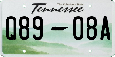 TN license plate Q8908A