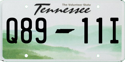 TN license plate Q8911I