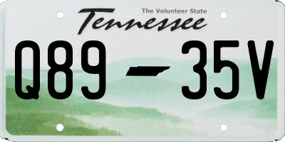 TN license plate Q8935V
