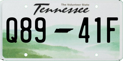 TN license plate Q8941F