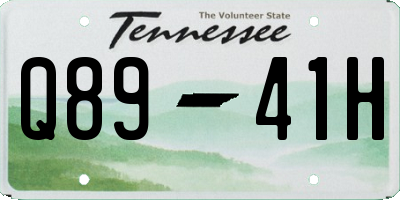 TN license plate Q8941H