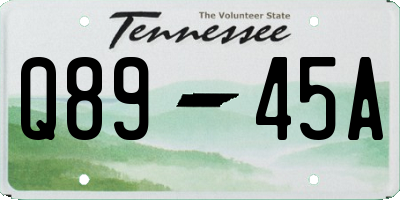 TN license plate Q8945A