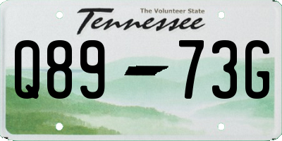 TN license plate Q8973G