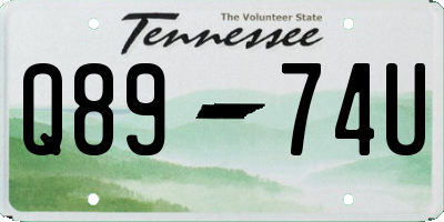 TN license plate Q8974U