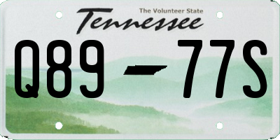 TN license plate Q8977S