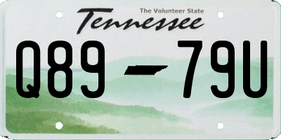 TN license plate Q8979U