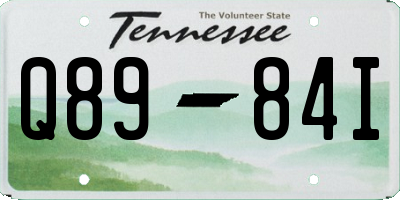 TN license plate Q8984I