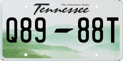 TN license plate Q8988T