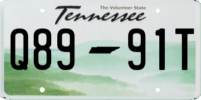 TN license plate Q8991T