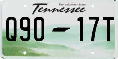 TN license plate Q9017T