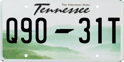 TN license plate Q9031T
