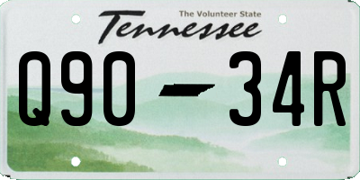 TN license plate Q9034R