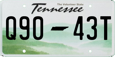 TN license plate Q9043T