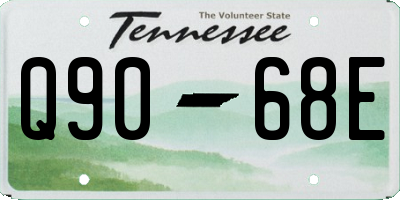 TN license plate Q9068E