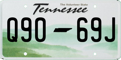 TN license plate Q9069J