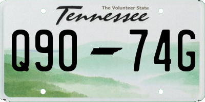 TN license plate Q9074G
