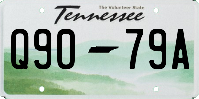 TN license plate Q9079A
