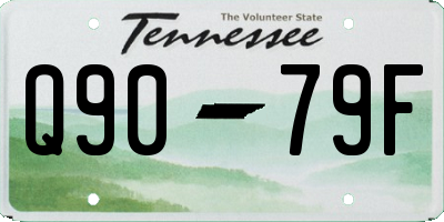 TN license plate Q9079F