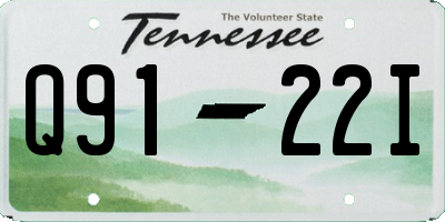 TN license plate Q9122I