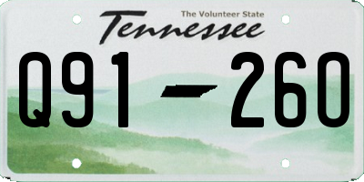 TN license plate Q9126O