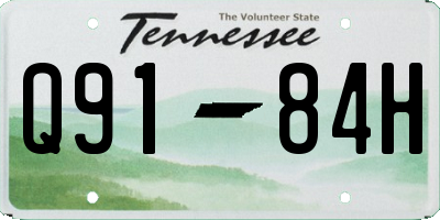 TN license plate Q9184H