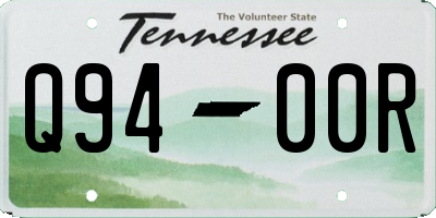 TN license plate Q9400R