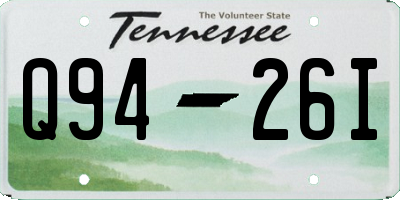 TN license plate Q9426I