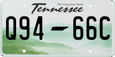 TN license plate Q9466C