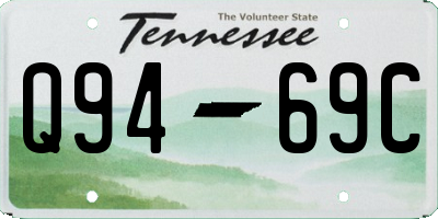 TN license plate Q9469C