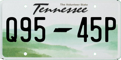 TN license plate Q9545P