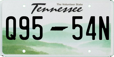 TN license plate Q9554N