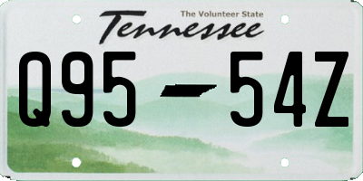 TN license plate Q9554Z