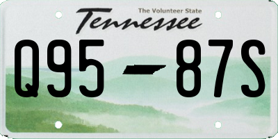TN license plate Q9587S
