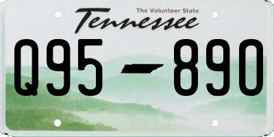 TN license plate Q9589O