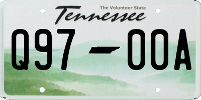 TN license plate Q9700A