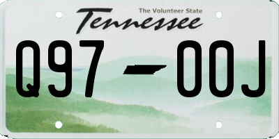 TN license plate Q9700J