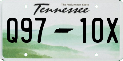 TN license plate Q9710X