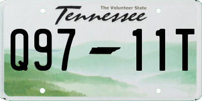 TN license plate Q9711T