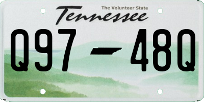 TN license plate Q9748Q