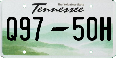 TN license plate Q9750H