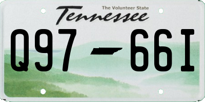TN license plate Q9766I